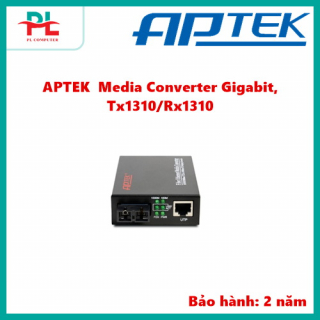 APTEK  Media Converter Gigabit, Tx1310/Rx1310