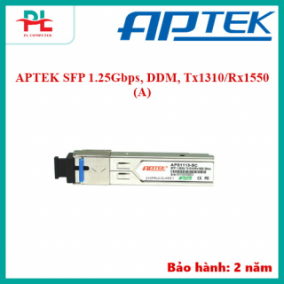 APTEK SFP 1.25Gbps, DDM, Tx1310/Rx1550 (A)