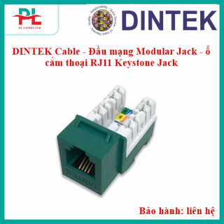 DINTEK Cable - Đầu mạng Modular Jack - ổ cắm thoại RJ11 Keystone Jack