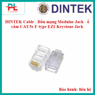 DINTEK Cable - Đầu mạng Modular Jack - ổ cắm CAT.5e F-type EZI-Keystone Jack