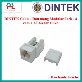 DINTEK Cable - Đầu mạng Modular Jack - ổ cắm CAT.6A for 10Gb