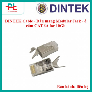 DINTEK Cable - Đầu mạng Modular Jack - ổ cắm CAT.6A for 10Gb