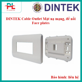 DINTEK Cable Outlet Mặt nạ mạng, đế nổi Face plates