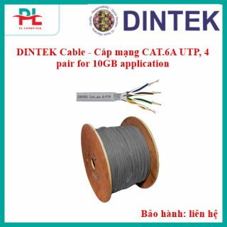 DINTEK Cable - Cáp mạng CAT.6A UTP, 4 pair for 10GB application