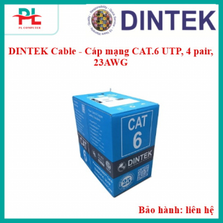 DINTEK Cable - Cáp mạng CAT.6 UTP, 4 pair, 23AWG