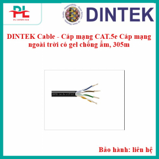 DINTEK Cable - Cáp mạng CAT.5e Cáp mạng ngoài trời có gel chống ẩm, 305m