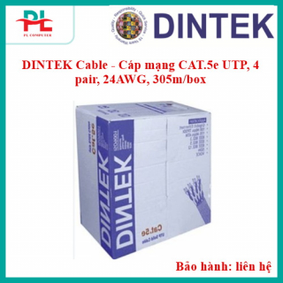 DINTEK Cable - Cáp mạng CAT.5e UTP, 4 pair, 24AWG, 305m/box