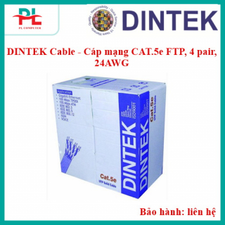 DINTEK Cable - Cáp mạng CAT.5e FTP, 4 pair, 24AWG