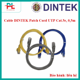 Cable DINTEK Patch Cord UTP Cat.5e, 0,5m