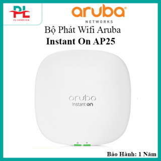 Bộ Phát WiFi 6 HPE Aruba Instant On AP25 (RW) R9B28A - Hàng Chính Hãng