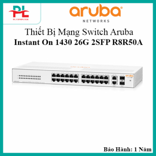 Thiết Bị Mạng Switch Aruba Instant On 1430 26G 2SFP R8R50A - Hàng Chính Hãng