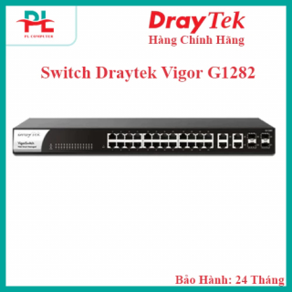 Switch Draytek Vigor G1282 (24 port/ 10/100/1000 Mbps/ SFP) - Hàng Chính Hãng