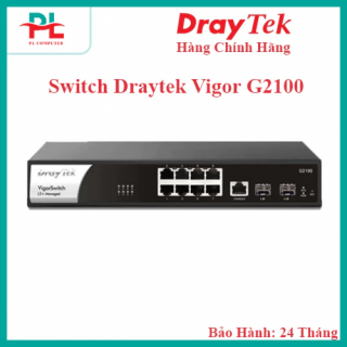 Switch Draytek Vigor G2100 (8 port/ 10/100/1000 Mbps / SFP/ Managed) - Hàng Chính Hãng