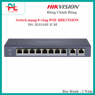 Switch mạng 8 cổng POE HIKVISION DS-3E0310P-E/M