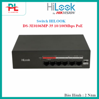 Switch HILOOK DS-3E0106MP-35 10/100Mbps PoE