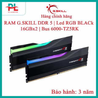 RAM G.SKILL DDR 5 | Led RGB BLACK | 16GBx2 | Bus 6000 F5-6400J3239G16GX2-TZ5RK
