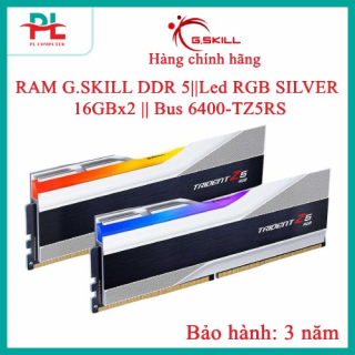 RAM G.SKILL DDR 5||Led RGB SILVER || 16GBx2 || Bus 6400 F5-6000J3636F16GX2-TZ5RS