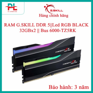 RAM G.SKILL DDR 5||Led RGB  BLACK || 32GBx2 || Bus 6000 F5-6000J3636F32GX2-TZ5RK