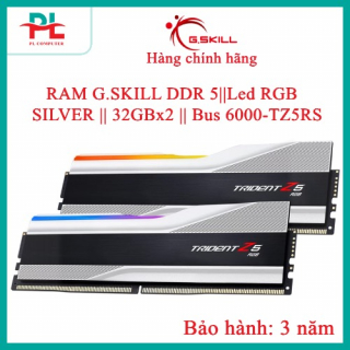 RAM G.SKILL DDR 5||Led RGB  SILVER || 32GBx2 || Bus 6000 F5-6000J3636F32GX2-TZ5RS