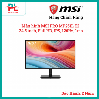 Màn hình MSI PRO MP251L E2 | 24.5 inch, Full HD, IPS, 120Hz, 1ms