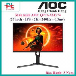 Màn hình Gaming AOC Q27G3ZE/74 (27 inch/ 2K/ IPS/ 240Hz/ 0.5ms) - Hàng Chính Hãng