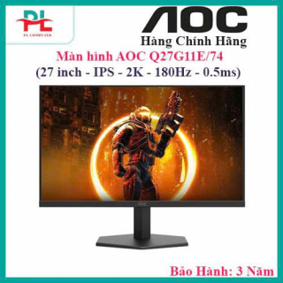 Màn hình Gaming AOC Q27G11E/74 (27 inch - QHD - IPS - 180Hz - 0.5ms) - Hàng Chính Hãng BH: 3 Năm