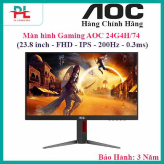 Màn hình Gaming AOC 24G4H/74 (23.8 inch - FHD - IPS - 200Hz - 0.3ms) - Hàng Chính Hãng Bảo Hành 3 Năm