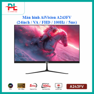 Màn hình văn phòng AiVision A243FV Đen - Trắng (24inch / VA / FHD / 100Hz / 5ms) - Bảo Hành 24 Tháng