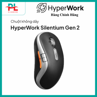 Chuột không dây HyperWork Silentium Gen 2 | MS01.G2 Đen -  Thời Lượng Pin 70 Ngày - Chính Hãng