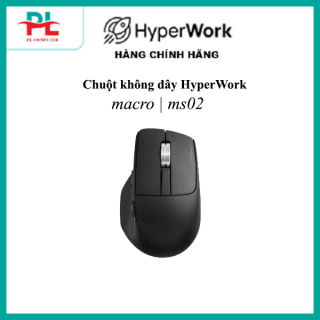 Chuột không dây HyperWork Macro HPW-MS02-BLK Đen - Chính Hãng